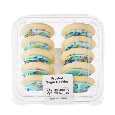 Freshness Guaranteed Frosted Sugar Cookies, Blue, 10 Count - Walmart.com Walmart Sugar Cookies, Cookie Jars Display, Lover Album Cover, Shark Monster Truck, Shark Monster, Soft Frosted Sugar Cookies, Snack Pack Pudding, Skillet Brownie, Frosted Sugar Cookies