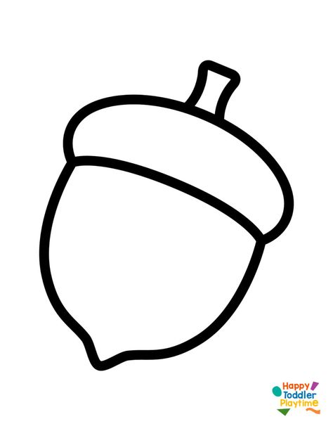 FREE Acorn Templates for Crafts Acorn Preschool Activities, Fall Projects For Toddlers, Acorn Crafts Preschool, Fall Coloring Pages For Kids, Projects For Toddlers, Fall Crafts For Toddlers, Prek Crafts, September Crafts, Preschool Crafts Fall