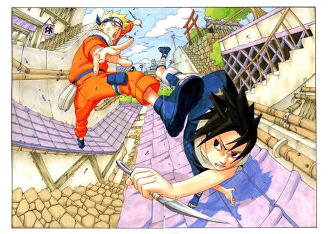 6 Great Naruto Images Show Masashi Kishimoto's Artistic Abilities - MyAnimeList.net Naruto Official Art, Kishimoto Art, Naruto Vs Sasuke, Naruto Images, Naruto Vs, Naruto Drawings, Naruto Uzumaki Art, Masashi Kishimoto, Manga Naruto