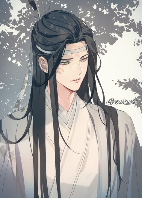 Anime Boy Long Hair, I Fancy You, Lan Wangji, Audio Drama, 2d Character, Manga Boy, Heaven's Official Blessing, Live Action, Anime Character