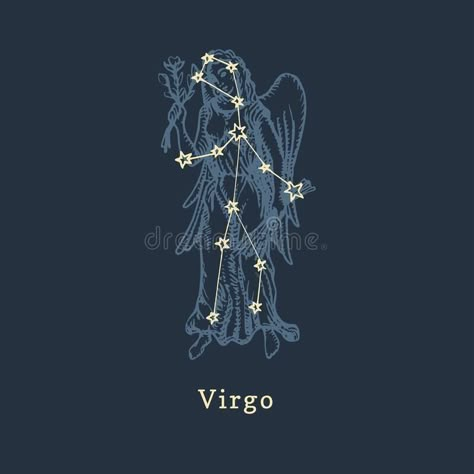 Scales Illustration, Constellation Illustration, Astrology Illustration, Zodiac Constellation Art, Zodiac Signs Art, Crab Illustration, Virgo Star, Banner Logo, Virgo Constellation