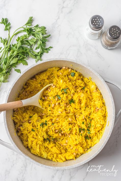 Mediterranean Rice Recipe Rice Mediterranean Recipes, Mediterranean Rice Recipes, Mediteranian Rice, Mediterranean Jasmine Rice, Mediterranean Lemon Rice, Mediterranean Yellow Rice, Mediterranean Rice Recipe, Yellow Rice Mediterranean, Mediterranean Rice