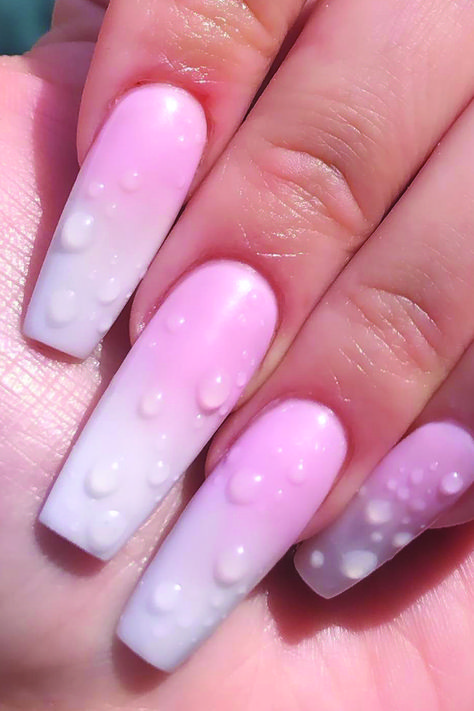 Water Drop Nails, Drop Nails, New Nail Trends, Surprise Surprise, Drops Of Water, Nail Trend, After Running, White Tip, Popular Nails