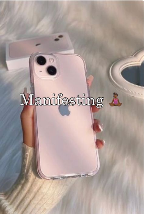 Manifest An Iphone, Manifest New Phone, Manifesting New Phone, How To Manifest A New Phone, New Phone Vision Board, New Phone Manifestation, Phone Manifestation, Iphone 15 Aesthetic, Iphone 15 Pink