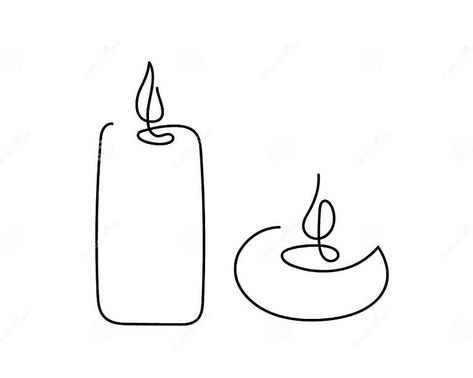 Continuous One Line Drawing Candles. Abstract Hand Drawn Burning Fire Candles by One Line Stock Vector - Illustration of vector, symbol: 230816440 Candle Logo Minimalist, Candle Drawing Aesthetic, Fire Line Art, Drawing Candles, Candle Doodle, Candle Sketch, Candle Silhouette, Candle Vector, Minimal Candle