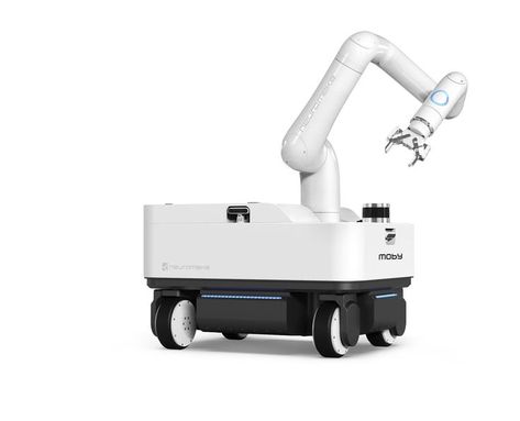 'Moby' is Neuromeka's autonomous mobile robot platform for 'Indy'. 'Moby' makes 'Indy' has non-restriction workspace. 'Moby' can be equipped with various sensors by changing the sensor plate. Moby can be used for delivery, patrol, quarantine, and guidance by replacing workpallets. Medical Robots, Robot Platform, Mobile Robot, Electric Car Charger, Medical Design, Star Constellations, Graduation Project, Medical Aesthetic, Robot Design