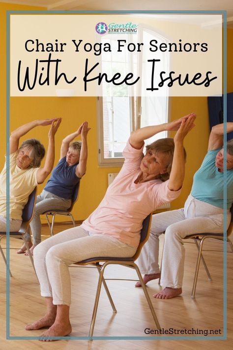 🪑 Elevate your wellness with chair yoga! Perfect for seniors with knee concerns. Embrace gentle movements and renewed vitality. #ChairYoga #SeniorWellness Chair Yoga Sequence, Seated Yoga Poses, Stretches For Beginners, Chair Yoga For Seniors, Simple Workout Routine, Chair Workout, Yoga Stretches For Beginners, Chair Pose Yoga, Seated Exercises