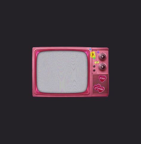 Tv Png Icon, Pink Tv Png, Tv Png Aesthetic, Pink Tv Aesthetic, Tv Pink Icon, Retro Tv Png, Tv Icon Aesthetic, Old Tv Png, Retro Tv Aesthetic