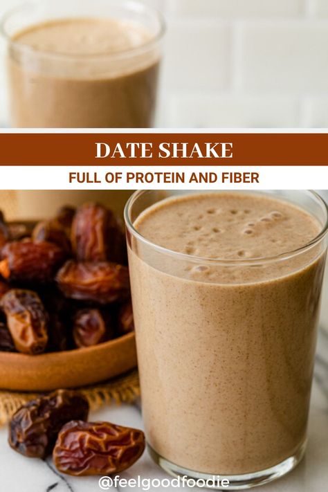 Date Smoothie Recipes, Date Shake, Smoothie Drink Recipes, Easy Smoothie Recipes, Vegan Smoothies, Easy Smoothies, Smoothie Shakes, Shake Recipes, Smoothie Drinks