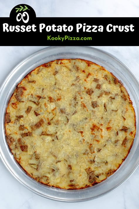 Potatoe Pizza, Mashed Potato Pizza, Potato Pizza Crust, Lent Fasting, Pizza Crust Recipes, Gf Pizza, Pizza Crust Dough, Potato Crust, Pot Pie Recipes