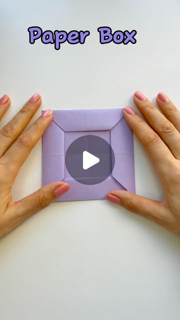 How To Make Tiny Boxes Out Of Paper, Crafts To Make With Construction Paper, How To Make Cute Paper Crafts, How To Make A Box Out Of Paper Diy, How To Make Stuff Out Of Paper Easy, Diy Things To Make With Paper, Folded Paper Flowers Simple, Paper Folding Box Easy, Paper Crafts To Make For Friends