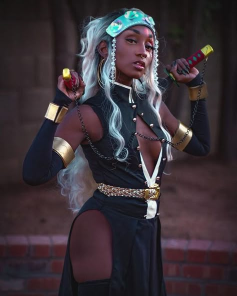 Black Demon Slayer Cosplay, Black Cosplay Women, Cosplay Ideas Black Women, Black Anime Cosplay, Halloween Costumes Anime, Black Women Cosplay, Black Cosplayers, Cosplay Couple, Cosplay Ideas Women