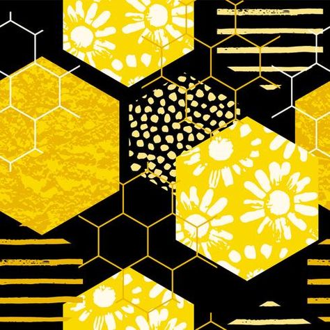 Honeycombs Drawings, Honeycomb Tattoo, Colorful Template, Seamless Geometric Pattern, Design Pattern Art, Vector Art Design, African Pattern Design, Abstract Pattern Design, Geometric Textures