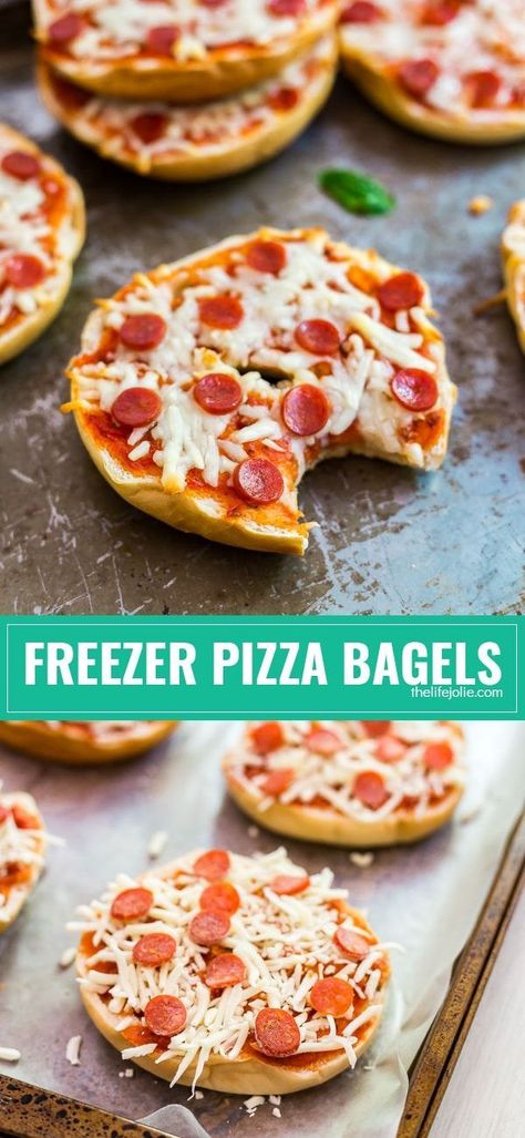 Freezer Pizza, Freezer Snacks, Keto Pizza Sauce, Freezer Lunches, Big Freeze, Low Carb Bagels, Mini Bagels, Freezable Meals, Freezer Friendly Meals