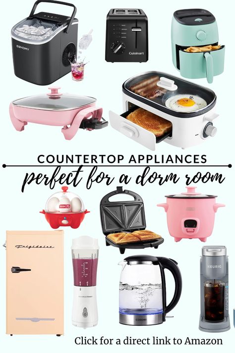 Cooking In Dorm Room, College Dorm Cooking Essentials, College Cooking Appliances, Dorm Cooking Essentials, Dorm Room Cooking Appliances, Food For College Students Dorm Room, Dorm Room Appliances, Dorm Room Gadgets, Dorm Room Meal Ideas