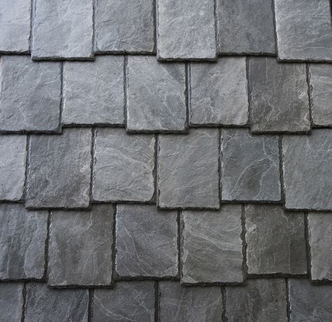 Silver Mist Tile roofing made to look like slate! Slate Roof Shingles, Metal Roof Construction, Synthetic Slate Roofing, Roof Options, Slate Shingles, Cladding Ideas, Slate Roof Tiles, Goth Cottage, Roofing Shingles