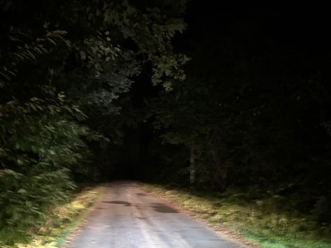 Woods Night, Cabin In Woods Aesthetic, Woods At Night, Driving At Night Aesthetic, The Woods At Night, Forest At Night Aesthetic, Night In The Woods Aesthetic, Dark Woods, Woods At Night Aesthetic