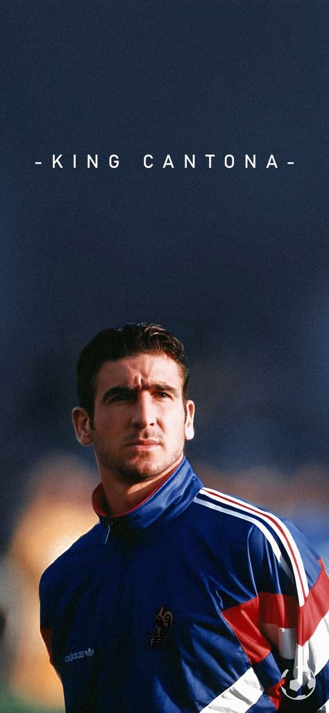 King Eric Cantona French former football player Manchester United F.C. Eric Cantona Wallpaper, Eric Cantona, Football Wallpapers, Retro Football, Man Utd, Football Player, Manchester United, Football Players, Real Madrid