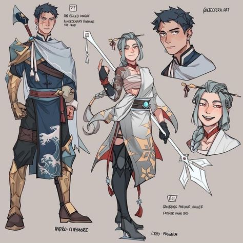 Etcetera Art, Genshin Ocs, Random Doodles, Character Artist, 캐릭터 드로잉, Dungeons And Dragons Characters, Character Design References, Free Products, Fantasy Clothing