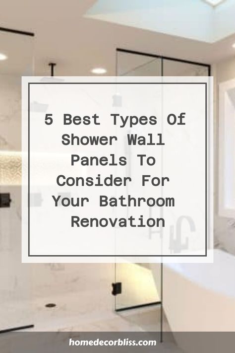 Acrylic Tiles Bathroom, 48 X 48 Shower Ideas, Shower With 3/4 Wall, Pony Wall Between Shower And Tub, Tile Alternatives For Showers, Best Bathroom Tiles Shower Walls, Acrylic Panels Bathroom, Shower Wall Alternatives To Tile, Granite Shower Walls Master Baths