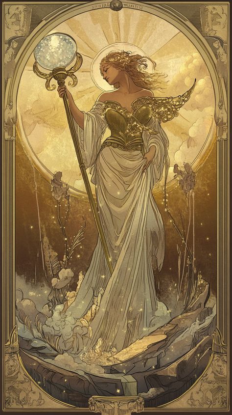 Aquarius goddess portrayed in ethereal beauty, flowing robes under dreamy celestial skies, inspired by the artful elegance of Georges Clairin's romantic style. 70s Goddess Aesthetic, Spring Goddess Art, Celestial Goddess Art, Aquarius Midheaven Aesthetic, Age Of Aquarius Aesthetic, Ethereal Art Inspiration, Aquarius Art Goddesses, Celestial Art Goddesses, Aquarius Aesthetic Zodiac