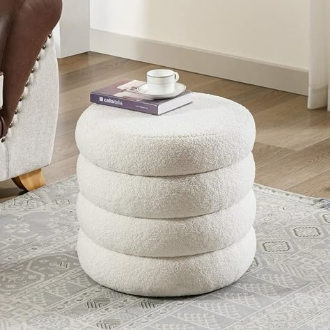 Amazon.com: Flouki Sherpa Storage Ottoman, Teddy Ottoman with Storage, Round Pouf Storage Stool, Fluffy Footstool Seat, Home Decorative Vanity Seat for Living Room, Dorm and Makeup Room, Off-White : Home & Kitchen Boohoo Bedroom, Dorm Ottoman, Sherpa Ottoman, Round Ottoman With Storage, Circle Ottoman, Footstool With Storage, Dubai Apartment, Mirror Desk, Ottoman Round