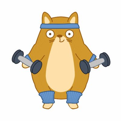 Pusheen Cute, Artsy Background, Cat Exercise, Cute Puns, Motion Graphics Inspiration, Cartoon Gifs, Gif Pictures, 2d Animation, Workout Humor