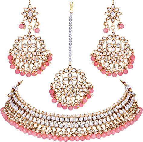 Long lasting Plating with Lacquer finish. Aheli jewelry with Traditional Royal setting style of India used by Mughal Emperors Mango Mala Jewellery, Mango Mala, Mala Jewelry, Ethnic Wedding, Heritage Jewellery, Maang Tikka, Wedding Indian, Jewellery Indian, Pearl Necklace Earrings