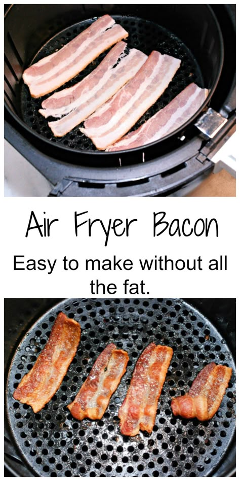 Air Fryer Bacon Power Air Fryer Recipes, Nuwave Air Fryer, Air Fryer Bacon, Actifry Recipes, Air Fryer Tips, Air Fryer Foods, Food Air Fryer, Air Fryer Food, Air Fryer Ideas