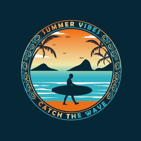 beach,clothes,denim,design,emblem,illustration,ocean,palm,retro,shirt,sign,sunrise,surf,tee,textile,typography,vector,vintage,summer,vibes,s,summer party,surfboard T Shirt Vector, Surf T Shirts, July Art, Beach Clipart, Sunflowers Background, Summer Banner, Summer Poster, Shirt Logo Design, Beach Tee