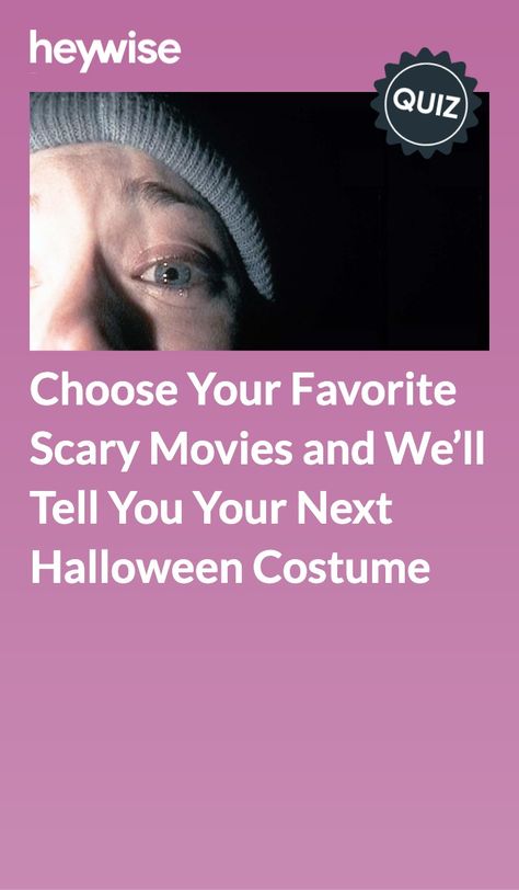 Horror Movie Quizzes, Coraline Quiz, Scream Quiz, Female Horror Movie Characters, Horror Quiz, Horror Movie Halloween Costumes, Horror Movie Ideas, Halloween Quizzes, Hook Movie