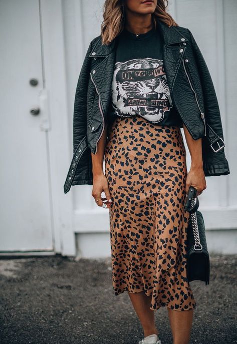 Outfit Chic, Leopard Print Skirt, Trendy Fall Outfits, Outfit Trends, Mode Inspo, Looks Chic, Inspired Outfits, Soft Grunge, 가을 패션