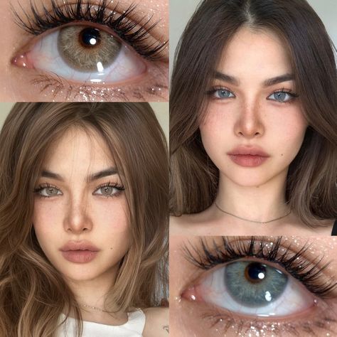 Contact Lenses For Brown Eyes, Black Hair Pale Skin, Silky Black Hair, Rare Eye Colors, Eye Lens Colour, Best Colored Contacts, Wax Roller, Rare Eyes, Botox Lips