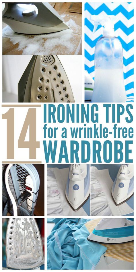 No one likes ironing, but what if there were some tricks to make it easier and give you the wrinkle free results your looking for. Ironing Hacks Clothes, Ironing Clothes Tips, Ironing Tips And Tricks, Drying Clothes Indoors, Ironing Hacks, Kombuis Idees, Laundry Stuff, Home Cleaning Remedies, Ironing Clothes