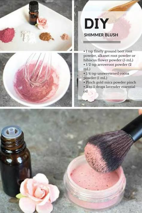 Diy Natural Makeup, Diy Makeup Recipe, Shimmer Blush, Makeup Recipes, Homemade Makeup, Homemade Cosmetics, Red Beets, Diy Kosmetik, Healthier Skin