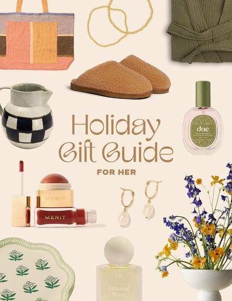 holiday gift guide : for her – almost makes perfect Gift Guide Aesthetic, Gift Guide Email Design, Holiday Gift Guides, Holiday Gift Guide Design, Gift Guides Women, Christmas Gift Guide 2024, How To Gift A Gift Card, Holiday Gift Guide 2024, 2024 Gift Guide