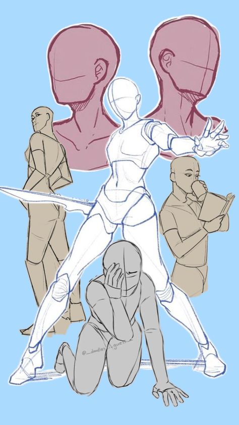 Sketch Poses, Body Base Drawing, Creative Drawing Prompts, Body Reference Drawing, Concept Art Drawing, Poses References, Figure Drawing Reference, Art Poses, Art Tutorials Drawing