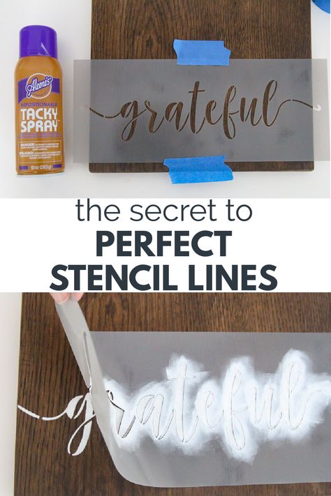 Stencil On Wood Wooden Signs, How To Make Stencils For Painting, Sign Making Diy, Wood Stencil Designs, How To Use Stencils, How To Make A Stencil Diy, How To Stencil, How To Make Your Own Stencils, How To Stencil On Wood