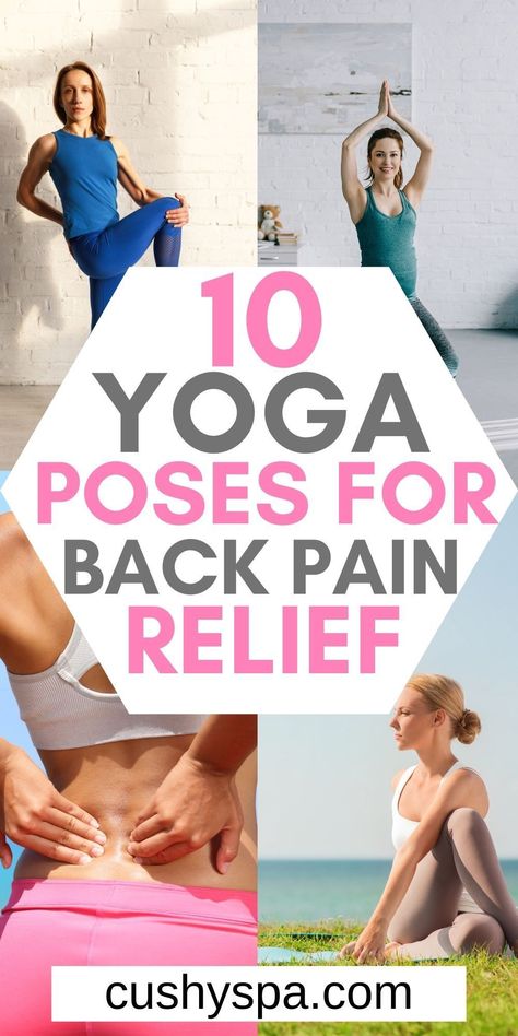 Yoga Poses For Back Pain, 10 Yoga Poses, Yoga Poses For Back, Yoga For Back, Asana Yoga, Back Stretches For Pain, Easy Fitness, Yoga For Back Pain, Easy Yoga Poses