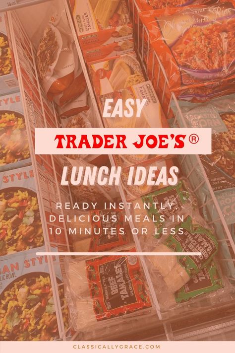 Running out of lunch time meal inspiration? We've all been there. These nine Trader Joe's lunch ideas will fill you up for lunch in the best way! #traderjoes #traderjoesfavorites #traderjoesideas #traderjoeslunchideas #traderjoesideas Trader Joes Recipes Healthy, Healthy Meals To Make, Beef Tamales, Trader Joes Recipes, Meal Inspiration, Easy Healthy Lunches, Meals To Make, Work Lunch, Trader Joe’s