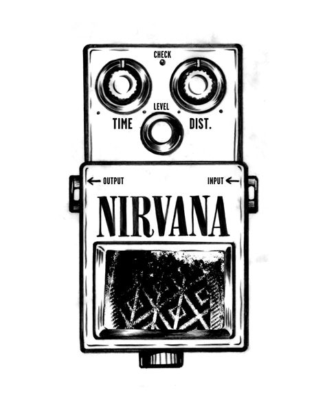 Nirvana Logo Tattoo, Nirvana Tattoo Ideas, Nirvana Drawing, Kurt Cobain Tattoo, Nirvana Tattoo, Nirvana Art, Nirvana Logo, Moodboard Png, Music Doodle