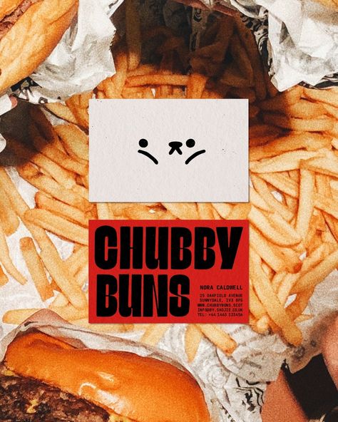 Chubby Buns [1/2] 🍔 Brand Design for Chubby Buns, a playful and inviting burger joint that celebrates the joy of indulgence. With a focus on thick, juicy patties and over-the-top, mouthwatering creations, Chubby Buns is where flavor and fun meet. brief by @thebriefassociation image: @dupephotos mockups: PIXEDEN, unblast #brandingdesign #branding #brandidentitydesign #germandesign #germanillustrator #brandbrief #TBACB < that ones a bit odd, enter at own risk #ladieswhodesign #illustrator #bo... Burger Branding Design, Fast Food Branding, Beverage Photography Ideas, Over Indulgence, Burger Graphic, Burger Branding, Burger Shop, Place Branding, Juicy Burger