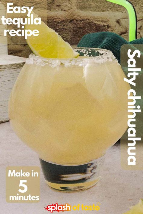 Easy Salty chihuahua Salty Dog Drink, Dinners For The Whole Family, Tequila Recipe, Light Cocktails, Passion Fruit Juice, Watermelon Margarita, Easy Vegetarian Recipes, Refreshing Cocktail, Salty Dog