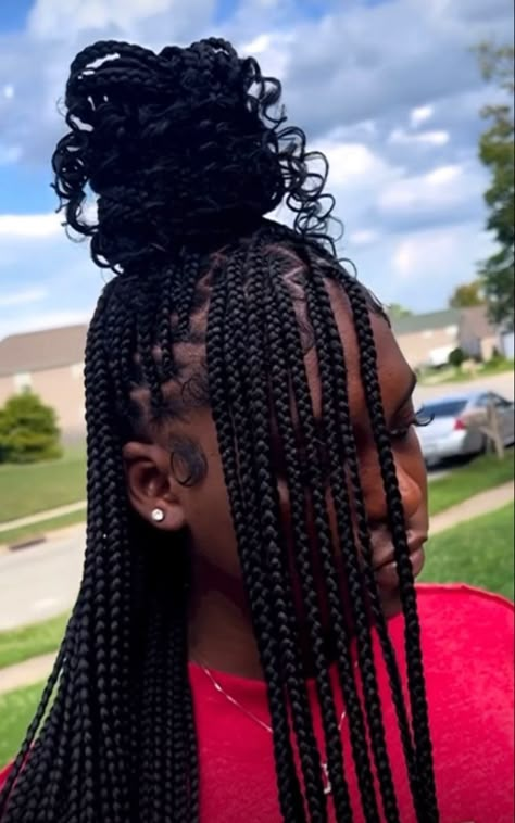 Short Box Braids Hairstyles, Braided Hairstyles For Black Women Cornrows, Cute Box Braids, Big Box Braids Hairstyles, Single Braids, Goddess Braids Hairstyles, Cute Braided Hairstyles, Box Braids Hairstyles For Black Women, Braided Cornrow Hairstyles