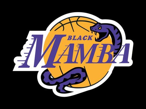 Black Mamba Logo, Lakers Cake, Mamba Logo, The Black Mamba, Bola Basket, Sports Logo Design, Shirt Making, Dope Art, Black Mamba