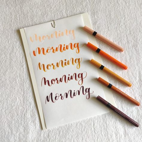 Brush Marker Calligraphy, How To Do Calligraphy, Pentel Brush Pen, Pen Calligraphy, Marker Paper, Hand Lettering Art, Brush Markers, Journal Diy, Brush Pen Calligraphy