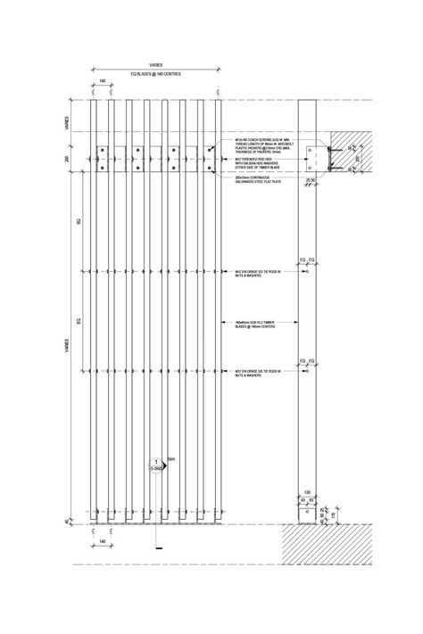 Louvers Facade Detail, Wood Louver Facade, Wood Cladding Details Drawing, Timber Details Architecture, Interior Construction Details, Facade Detail Architecture, Wooden Facade Detail, Timber Cladding Exterior Facades, Wood Facade Detail