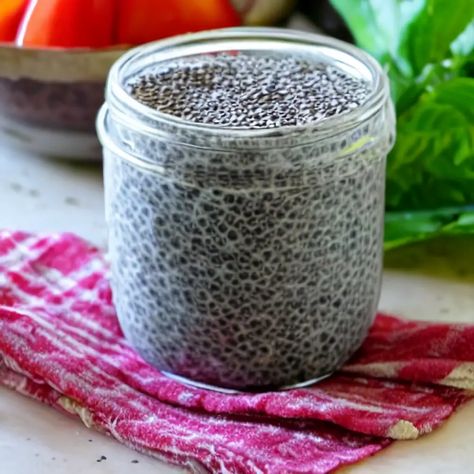 Chia Pudding with Soy Milk Soy Milk Recipes, Chia Seed Water, Chia Recipes, Chia Recipe, Chia Seed Recipes Pudding, Easy Breakfasts, Soy Recipes, Chia Seed Recipes, Chia Pudding Recipes