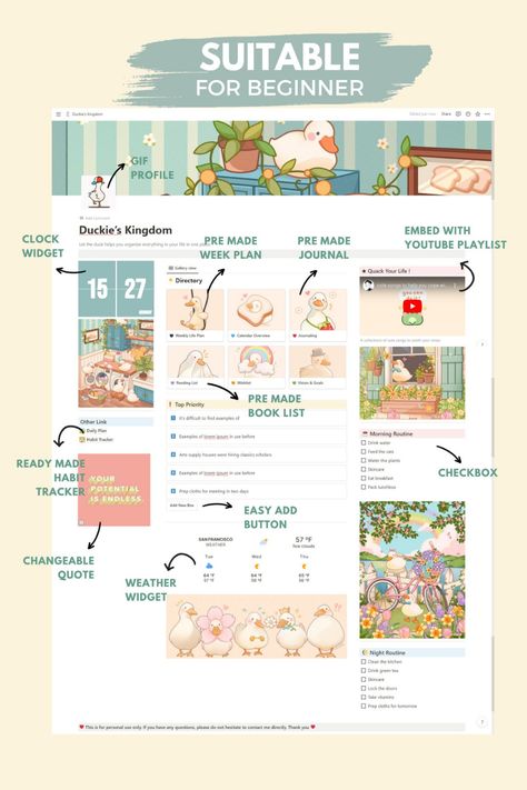 #Organisation #Images_For_Notion_Cover #One_Piece_Notion_Template #Notion_List_Template Images For Notion Cover, Notion Ideas Personal, Goals Aesthetic Journal, Notion Layout Ideas, Cute Notion Template, College Notion, Notion Simple, Cute Notion, Notion Journal