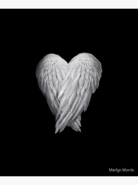 Asthetic Picture, Off The Wall, A Heart, Angel Wings, Wood Print, Art Boards, Tattoo Ideas, White Background, Canvas Art